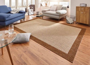 Dywan brązowy płasko tkany-sizal,zewnętrzno wewnętrzny Hanse Home Simple Mit 120x170
