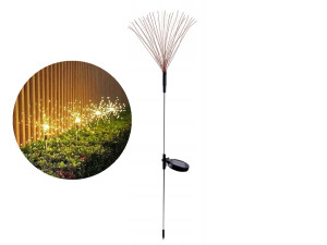 Lampa solarna LED ogrodowa wbijana dmuchawiec 84cm
