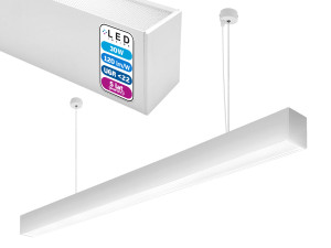 Lampa wisząca Schedar HL 30W 120cm 4000K Biała