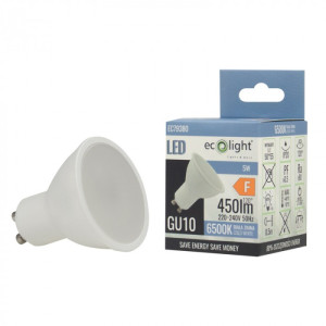 Żarówka LED GU10 5W ~ 40W 6500K BIAŁA Zimna