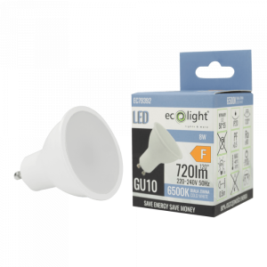 Żarówka LED GU10 8W ~ 60W 6500K BIAŁA Zimna