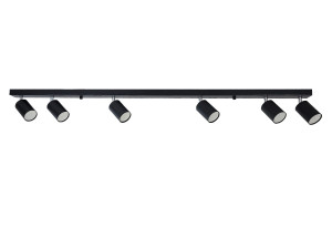 Kinkiet GU10 LED Bardo ruchomy x6 czarny