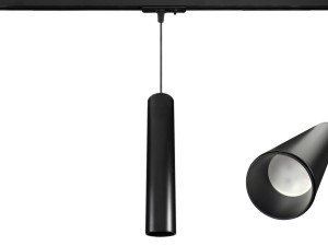 Lampa szynowa wisząca GU10 30cm czarna 1F