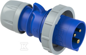 Wtyczka przenośna Shark 16A 230V 2P+Z IP67