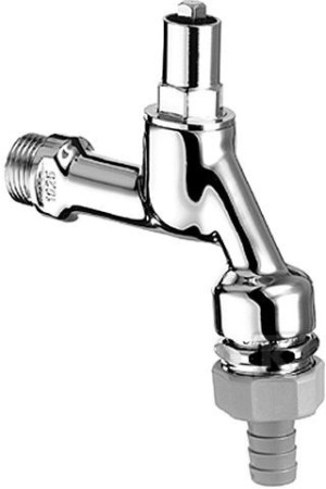 Zawór czerpalny 1/2", chrom z BSZ głowica na klucz nasadkowy sw6