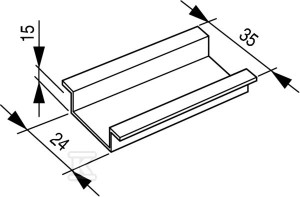 Szyna montażowa 35x15mm TS35X15