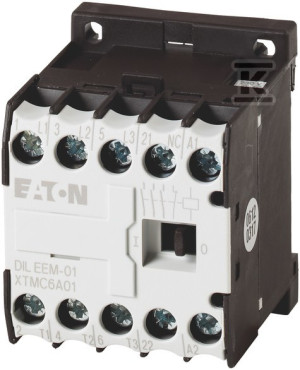 Stycznik mocy AC-3/400V: 3kW 3-biegunowy DC DILEEM-01-G(24VDC)