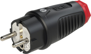 Wtyczka gumowa 16A 3P 230V uni-schuko IP54 Seria TAURUS2