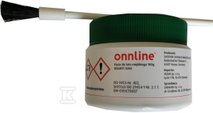 Паста-флюс для паяння з оловом + пензель 100g ONNLINE
