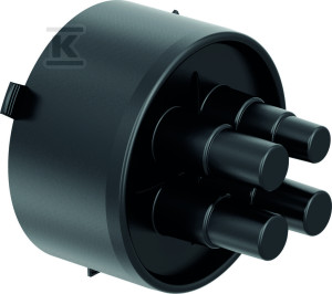 Гумова заглушка / end-cap Ecoflex Quattro 18-22+25-28+32/175, для попередньо ізольованої труби чотирьохтрубної d175