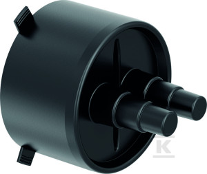 Końcówka gumowa / end-cap Ecoflex Twin 25+32+50/175, do rury preizolowanej podwójnej d175
