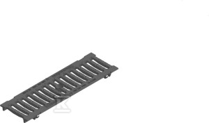 Ruszt żeliwny FASERFIX KS 100 - szczelinowy SW 14, klasa D 400