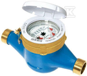 Wodomierz WS zimna woda, typ GMDM-I, DN25 (1"), Q3=6,3 m3/h, R100/50, Tmax: 50 st., L=260mm, przyłącze GZ1 1/4", do zdalnego odczytu po montażu