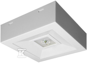 Аварійна світлова LED, LOVATO N ECO 3W 6000K 1h, однофункціональна з автотестом, біла