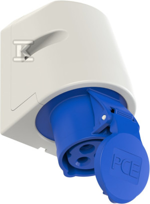 Стаціонарна розетка 16A 230V 2P+Z IP44