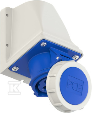 Стаціонарне гніздо 16A 230V 2P+Z з заземленням без ущільнювача IP67