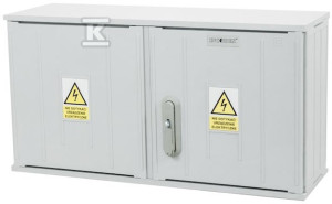 Корпус термореактивний SSTN 80x42x25 замок/засувки/кутники дашок похилий (відсутня вставка до замка)
