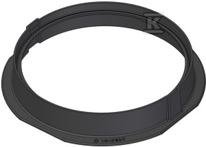 Корпус чавунний для люків DO600 H115, КЛ.D400 (40T), круглий, нефарбований (сирий)