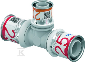 Trójnik redukcyjny PPSU 25-20-25 Uponor S-Press Plus