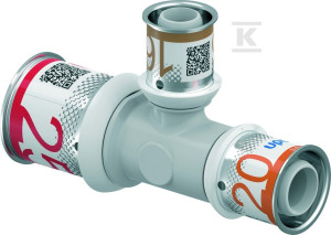 Trójnik redukcyjny PPSU 25-16-20 Uponor S-Press Plus