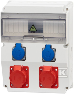 Розподільчий щит CAJA /12M/ 16/5, 32/5, 2x230V ONNLINE