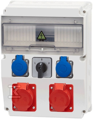 Розподільчий щит CAJA /12M/ 16/5, 32/5, 2x230V, L/P ONNLINE