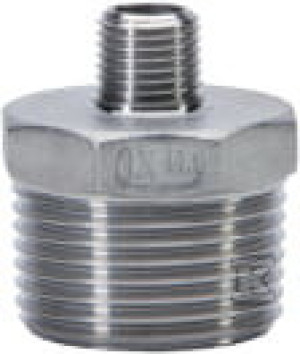 Nypel gwintowany ze stali nierdzewnej redukcyjny wkrętny 3/4" x 1/4"