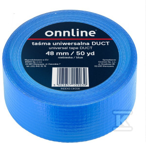 Стрічка для обгортки DUCT 48MM/50YD синя ONNLINE