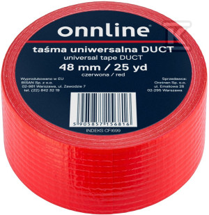 Стрічка для ізоляції DUCT 48mm/25YD червона ONNLINE
