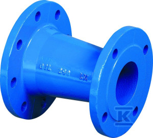 Перехідник фланцевий FFR DN100x80, PN10, для води, GJL-сірий чавун
