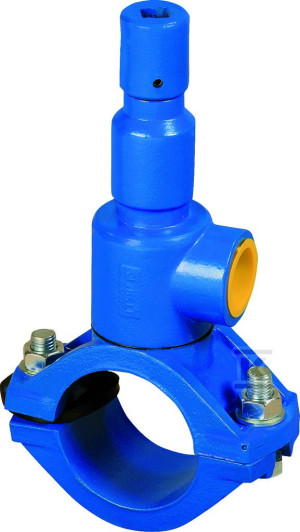 Насадка для приєднання DN110x32 до труб PVC/PE (самонарізна), PN10, для води, GJL-сірий чавун