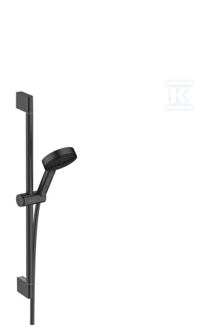 Zestaw prysznicowy Pulsify Select S 105 3 strumieniowy Relaxation EcoSmart, z drążkiem 65 cm czarny mat