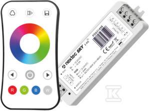 Zestaw NEXTEC SKY RGB, 12-24V, 3x4A, pilot+sterownik
