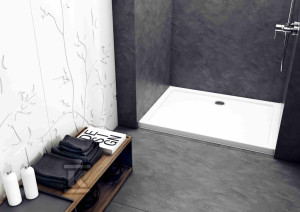 Brodzik akrylowy Onnline Standard Plus 80x100x5 cm prostokątny