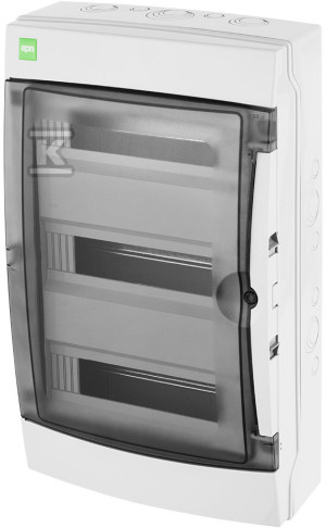 Rozdzielnica GALANT PLUS RN 3/12 IP65 drzwi transparentne N+PE (36 modułów)