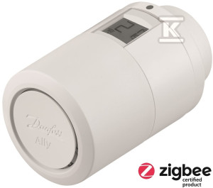 Термостатична головка, Danfoss Ally, 2 адаптери: M30: RA, комунікація 2,4 GHz
