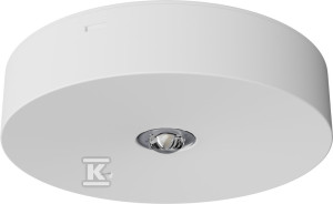 Oprawa awaryjna LED, AX3N jednozadaniowa 1W 1h optyka road, biała, IP20