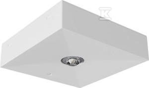 Oprawa awaryjna LED, LOVATO LV3N jednozadaniowa 1W 1h optyka road, biała, IP20