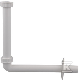 Kolano przyłączeniowe do umywalek DN32x5/4", biały