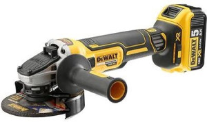 Szlifierka kątowa DEWALT XR 18V Li-Ion 125mm bezszczotkowa, 1000W, Włącznik Suwakowy, Prędkość 9000 obr/min, gwint Wrzeciona M14, 2-pozycyjna