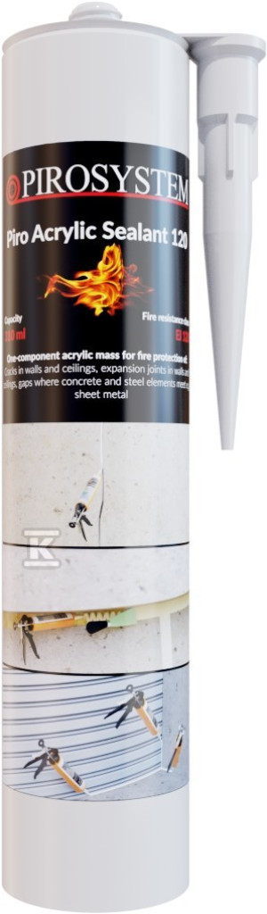 Akryl ogniochronny Piro Acrylic Sealant AC120, kartusz 310ml