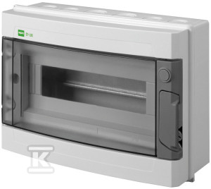 Поверхнева розподільна коробка EP-LUX + 12 модулів PV 1500V DC 1000V AC IP65 з шиною TH-35 та клемною колодкою