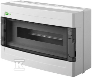 Rozdzielnica natynkowa EP-LUX + 18 modułów PV 1500V DC 1000V AC IP65 z szyną nośną TH-35 i listwą zaciskową