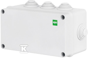 Puszka natynkowa 156x95x68 z 8 dławicami IP55 INDUSTRIAL