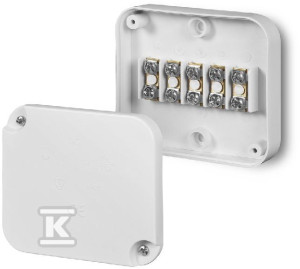 Поверхнева монтажна коробка 5x2.5mm, PO-t IP20 85x75x21