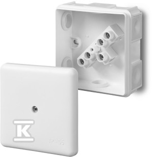 Puszka rozgałęźna, 6-wylotowa, z wkładem, IP55 5x2.5 EP-Lux