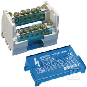 Blok dystrybucyjny dwupolowy BD 80/100AL