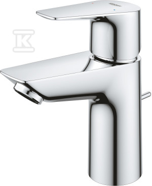 Bateria umywalkowa Grohe BauEdge, DN 15, rozmiar S, z zestawem odpływowym, przepływ 5,7 l/min