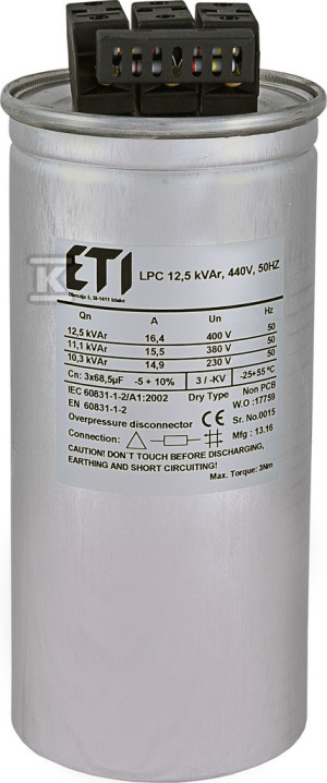 LPC 12.5 kVAr, 440V, 50HZ Kondensator