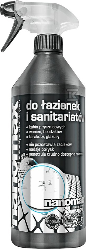 Środek czyszczący Nanomax do łazienek i sanitariatów 1L